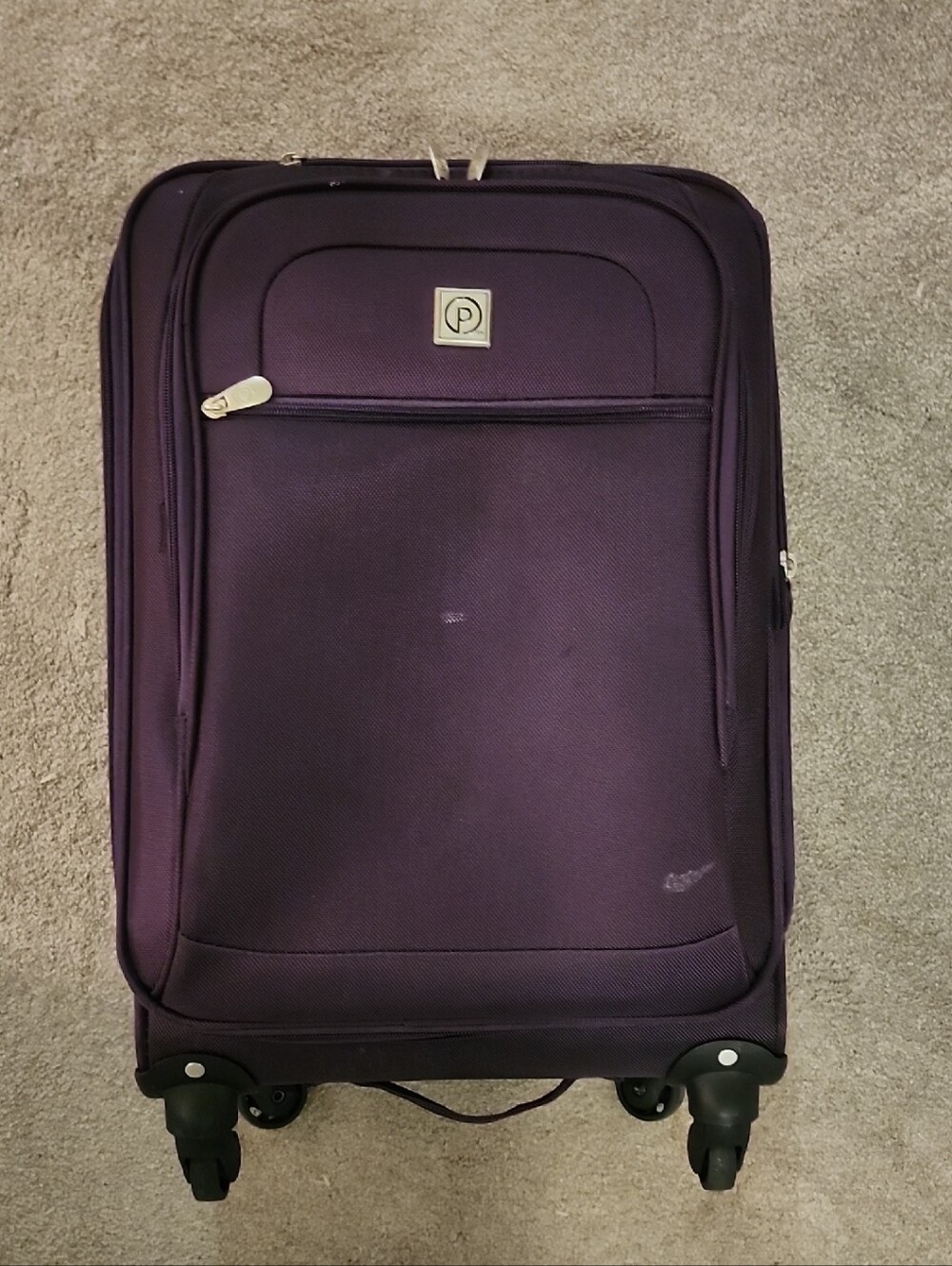 Dark Orchid Rolling Carry-On Suitcase